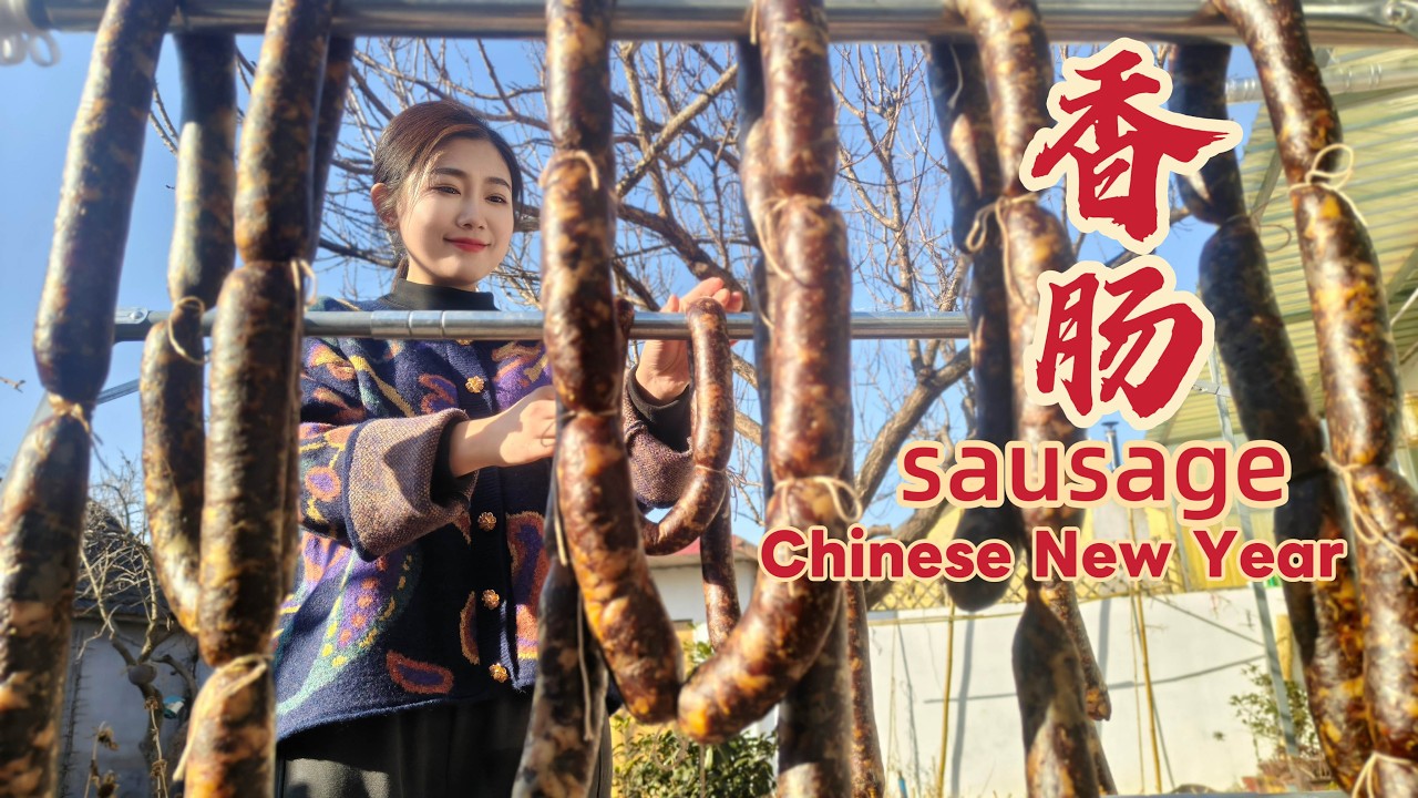 Meat Ages in the Wind As the New Year Draws Near【海曲姑娘 Haiqu Girl】#food #dianxixiaoge #newyear