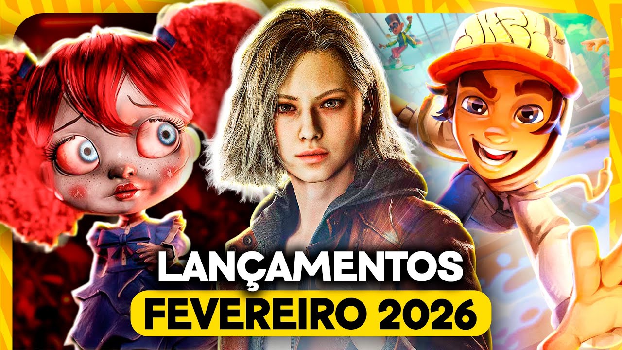 JOGOS INCRÍVEIS de FEVEREIRO de 2026! | Poppy Playtime 5, Resident Evil 9 e mais!