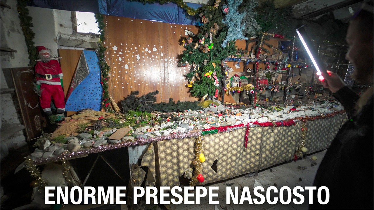 HANNO ABBANDONATO QUESTA CASA DURANTE IL NATALE, INCREDIBILE PRESEPE ANCORA MONTATO