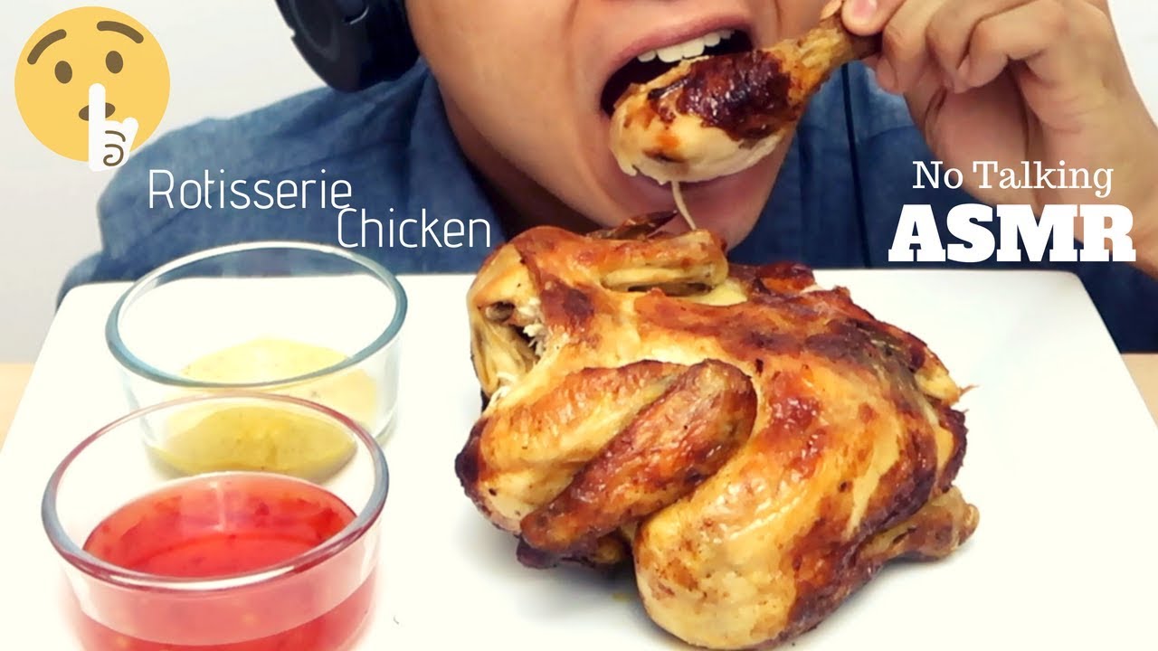WHOLE ROTISSERIE CHICKEN CHALLENGE 🍗  ASMR | MESSY & EXTREMELY SAVAGE EATING SOUNDS 구운 닭고기 먹방