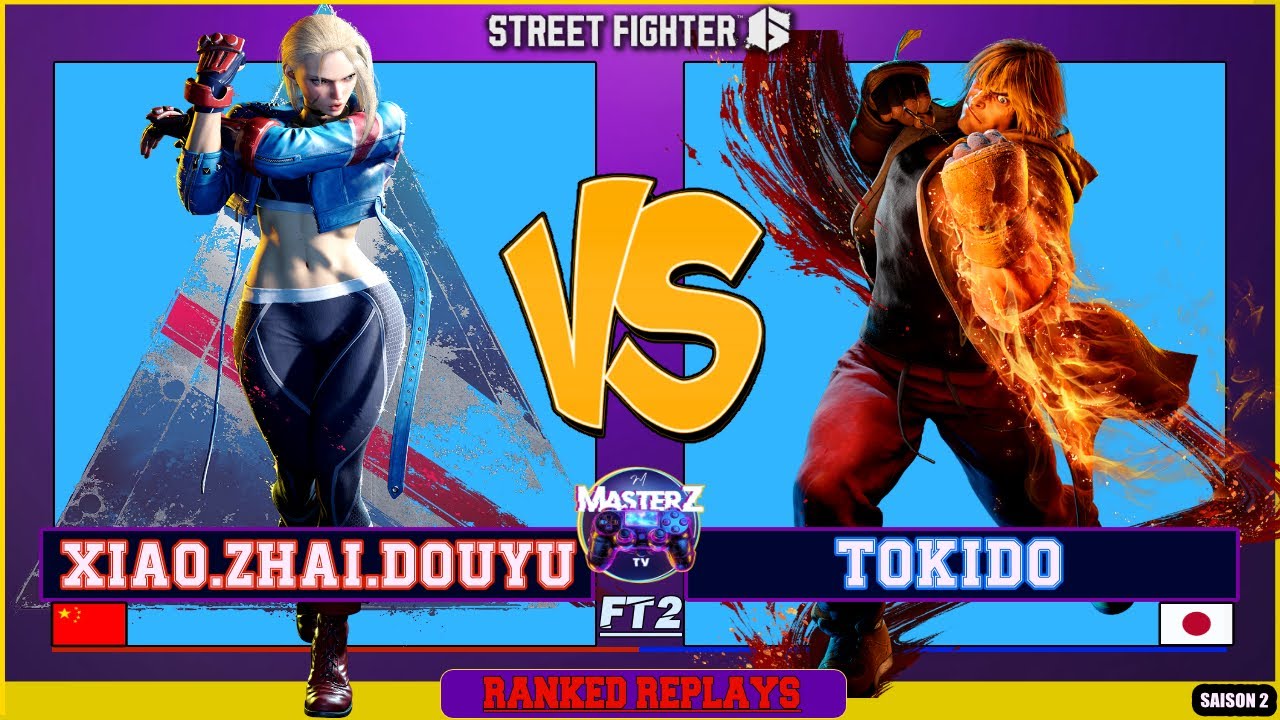 Street Fighter 6 - Xiao.Zhai.Douyu (cammy) VS Tokido (ken) *** Masterz TV