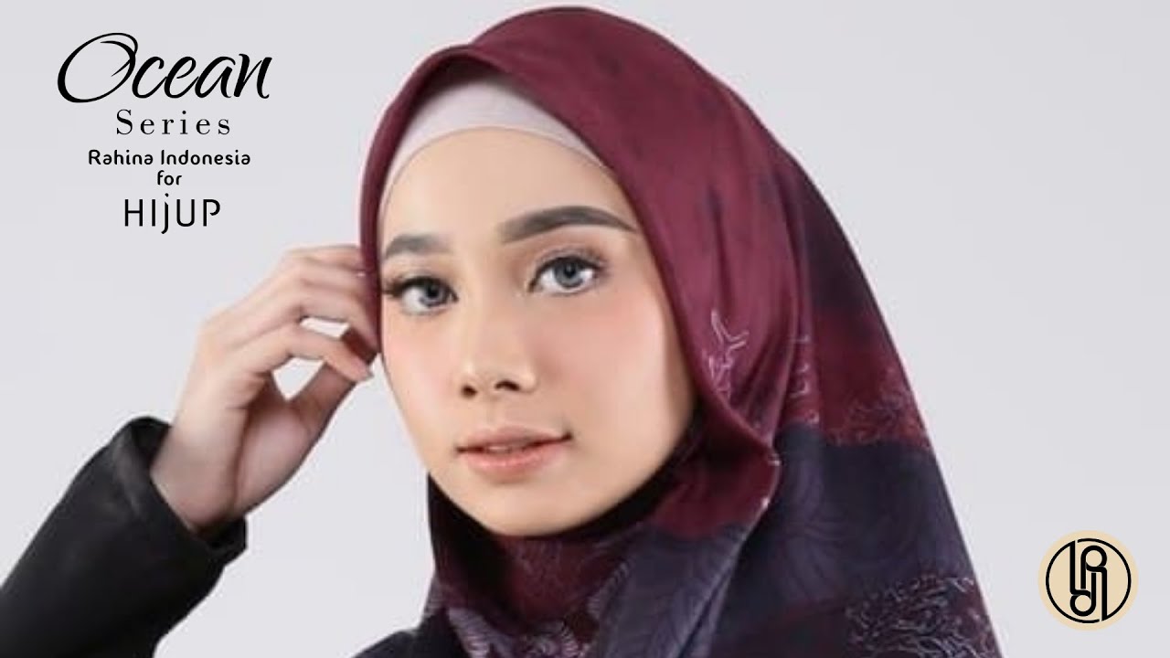 Shopee Haul Ocean Hijup HIjab Jilbab Voal Print Scarves Rahina Indonesia For Hijup terbaru 2021