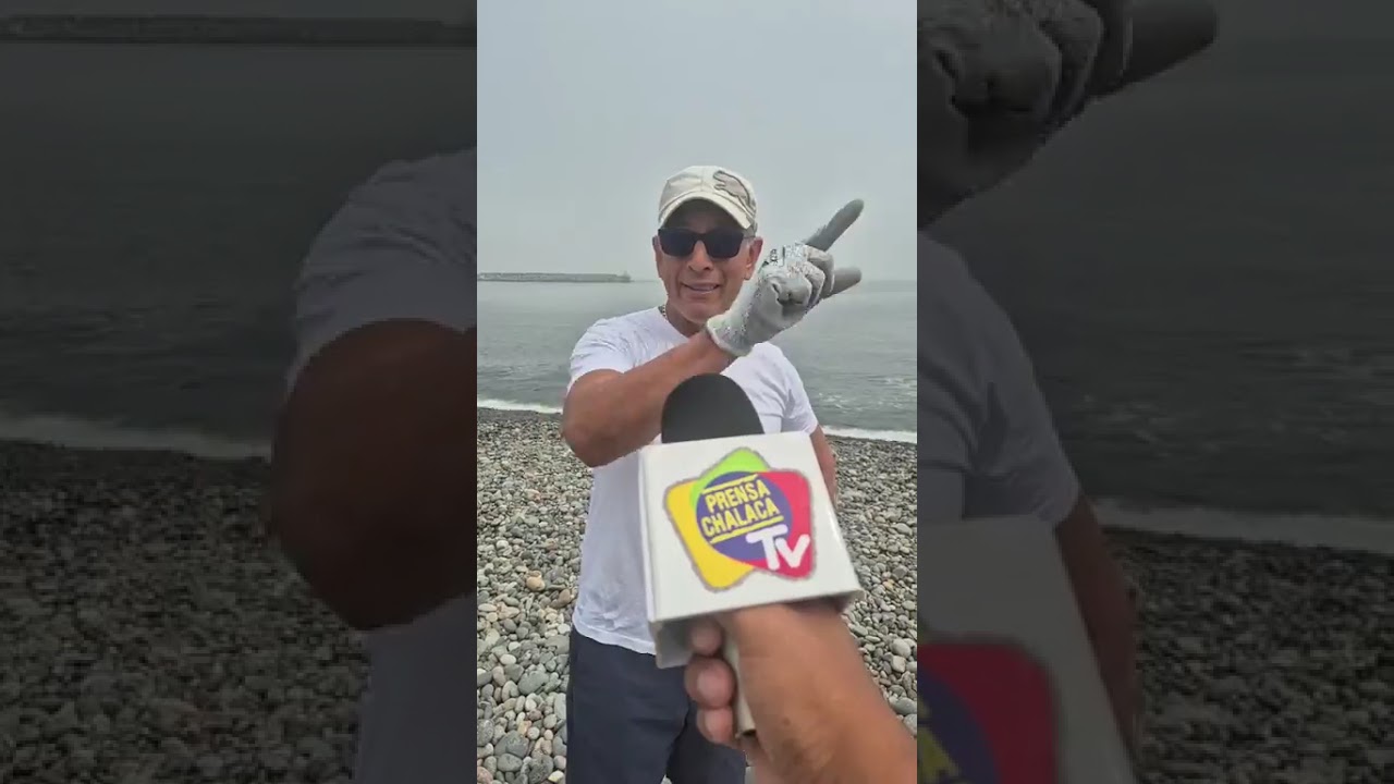 🔴TRAS FUERTE OLEAJE REALIZAN LIMPIEZA EN LA PLAYA CANTOLAO ‼️
