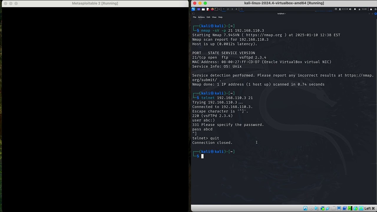 Metasploitable : Hacking FTP using Kali Linux