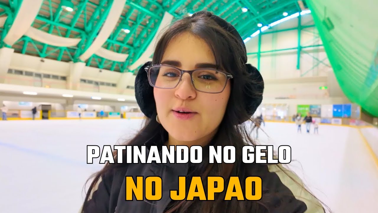 Patinando no gelo no Japão! ⛸️