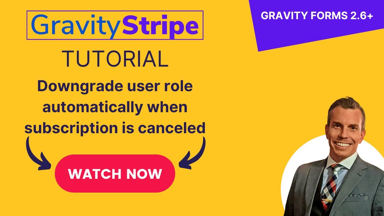 GravityStripe - TUTORIAL - Downgrade User Role When Subscription is Canceled