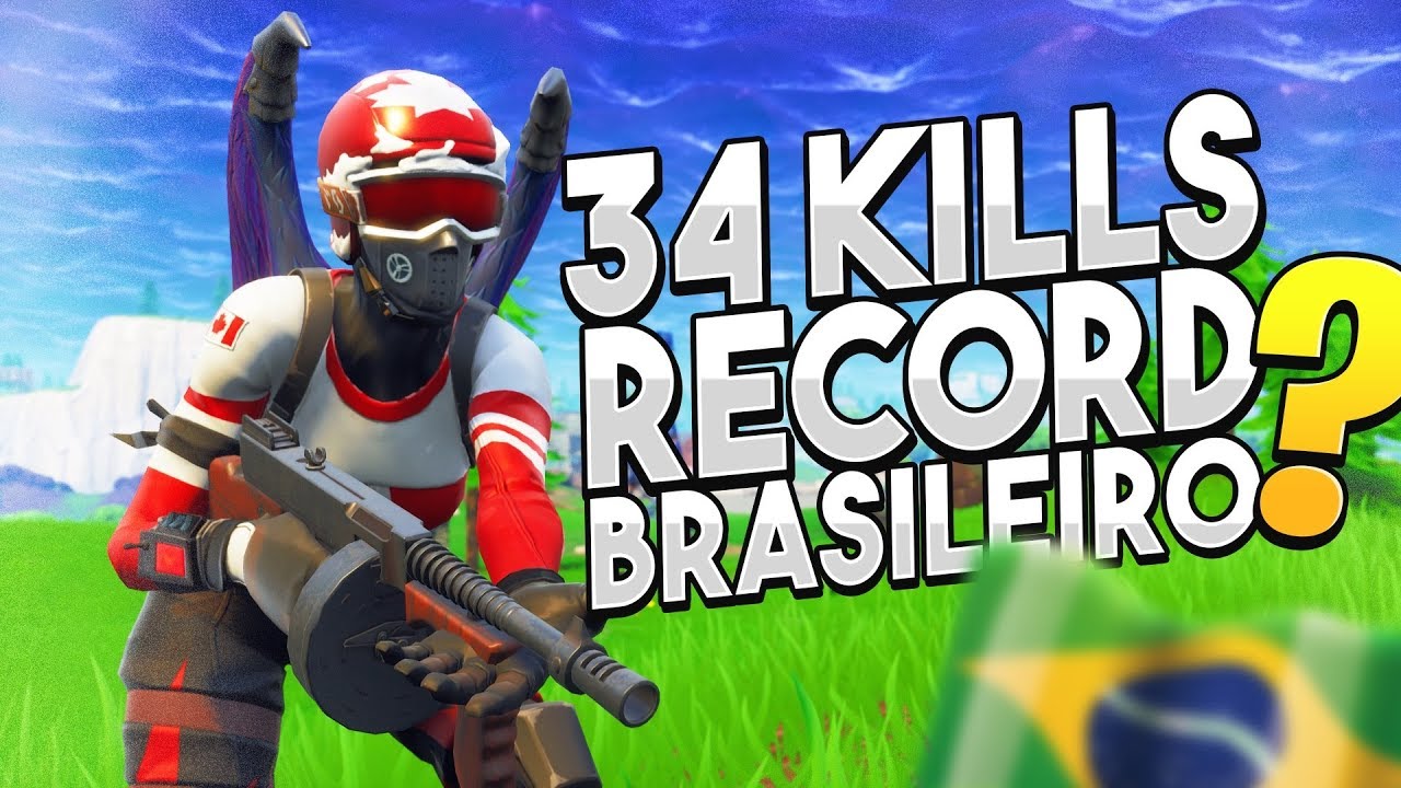 34 KILLS SOLO X SQUAD, RECORDE BRASILEIRO ? l FORTNITE