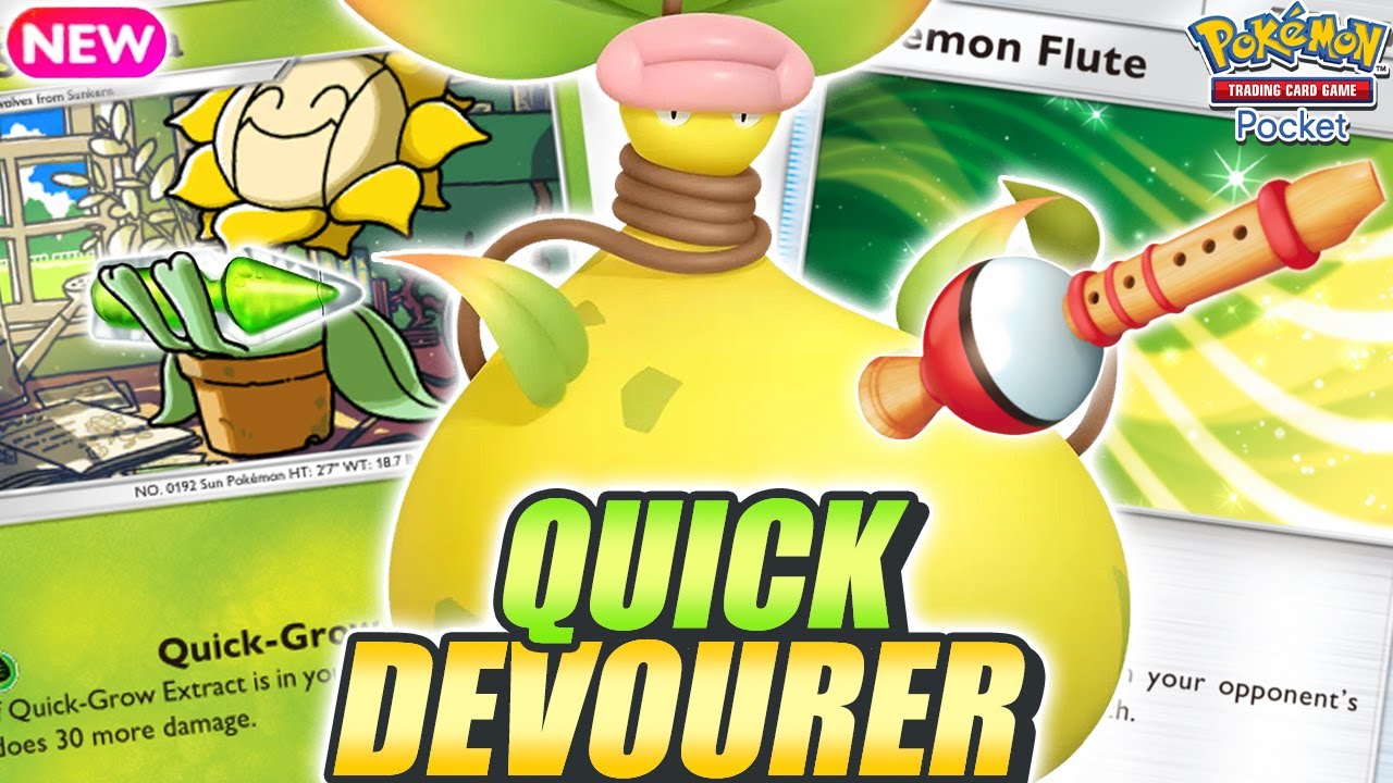 SO EVIL ! VICTREEBEL & SUNFLORA Quickly Devour Opponents' Pokemon - Pokemon TCG Pocket