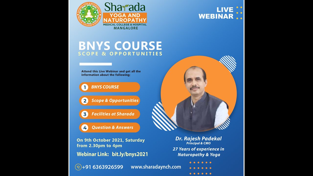 BNYS Course - Scope & Opportunities - Sharada Yoga and Naturopathy