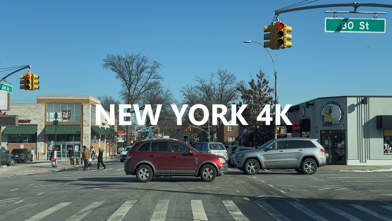 4K New York - Driving tour of Queens ( Eliot Avenue ) - Dec 18, 2025