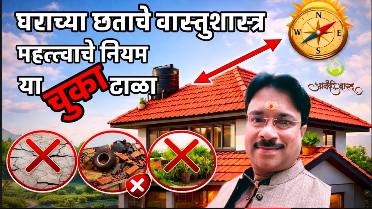 घराच्या छता बाबतच्या या चुका वास्तुशास्त्राप्रमाणे त्रासदायक मानले आहेत