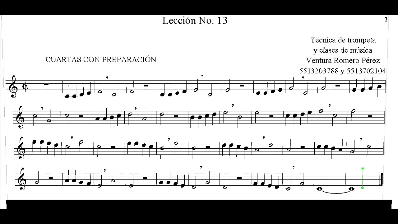 Lección No  13 Método Hilarión Eslava 1
