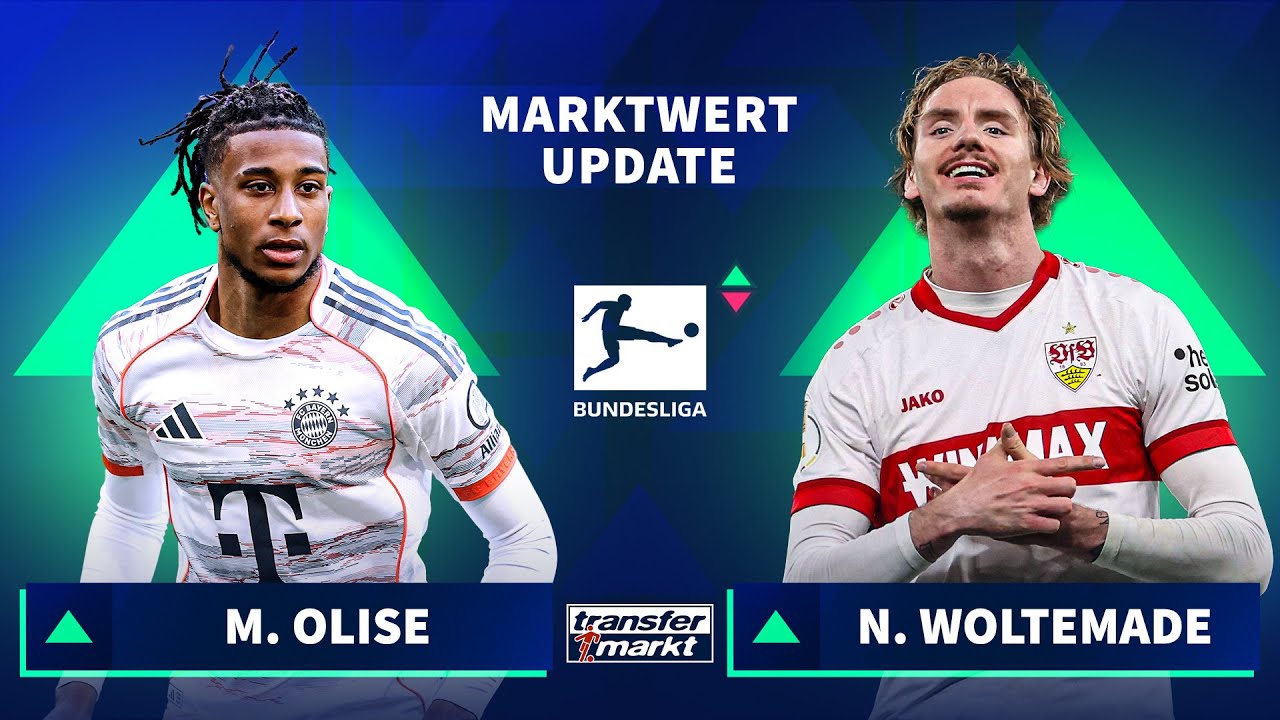 Marktwerte Bundesliga: Olise gr&ouml;&szlig;ter Gewinner &ndash; Woltemade wertvollster VfB-St&uuml;rmer | TRANSFERMARKT