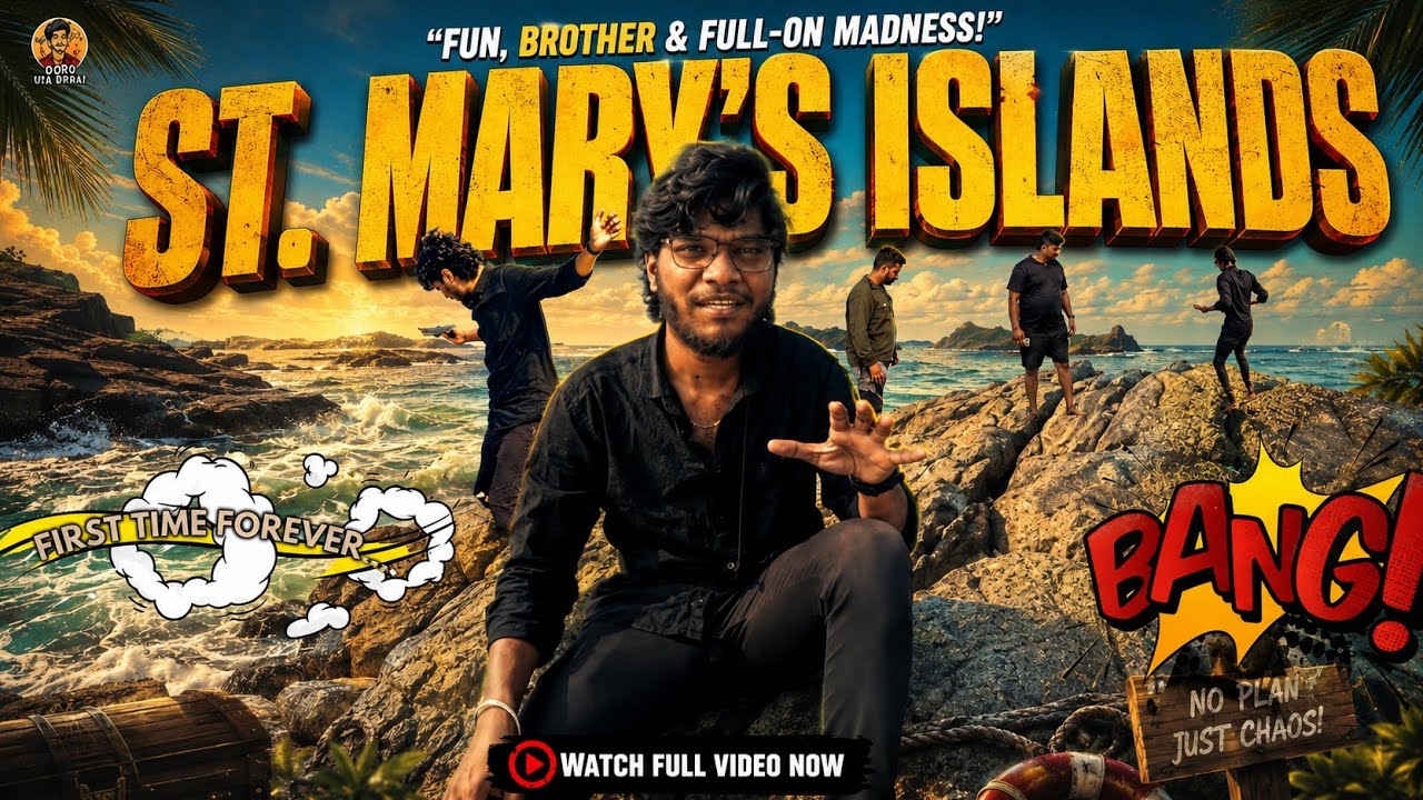 This Island Doesn’t Feel Like India! 😱 |Malpe to Paradise 🌊✨ St. Mary’s Islands ✨