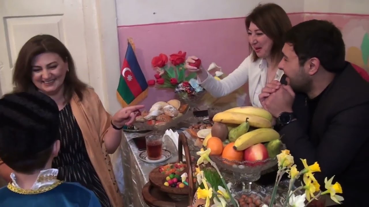 Göygöl rayonu Hacıməlik qəsəbəsi uşaq baxçasında Novruz şənliyi.19.03.2023.