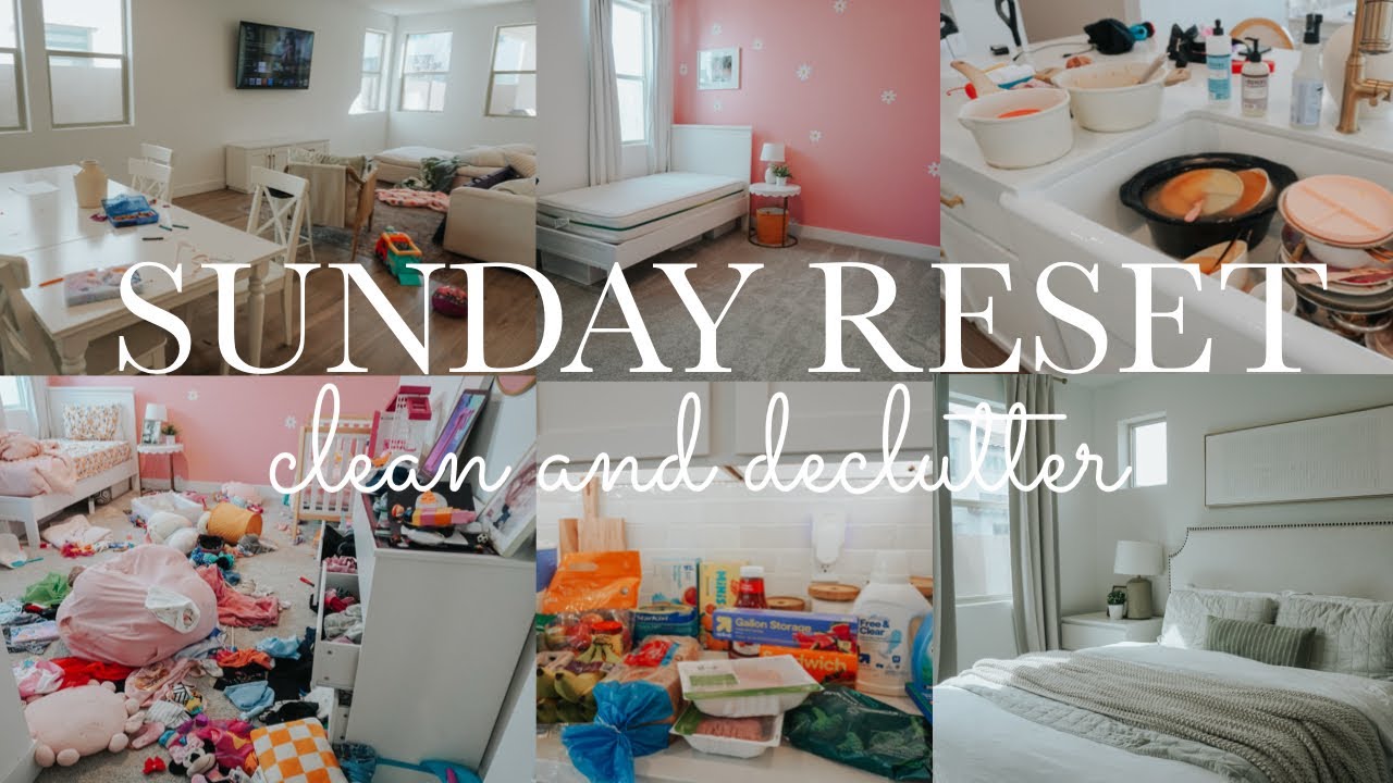 SUNDAY HOME RESET CLEAN & DECLUTTER!! || CLEANING MOTIVATION || CLEANING VIDEOS
