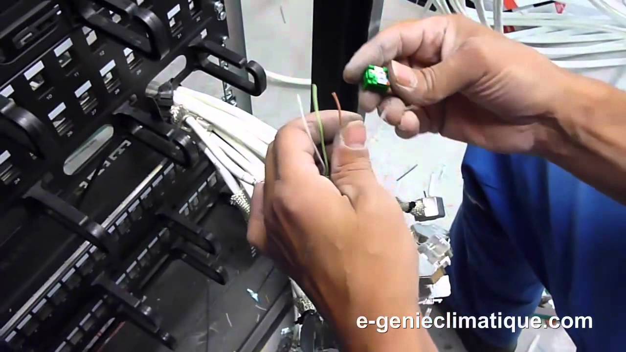 EE-Cablage RJ45 baie de brassage.