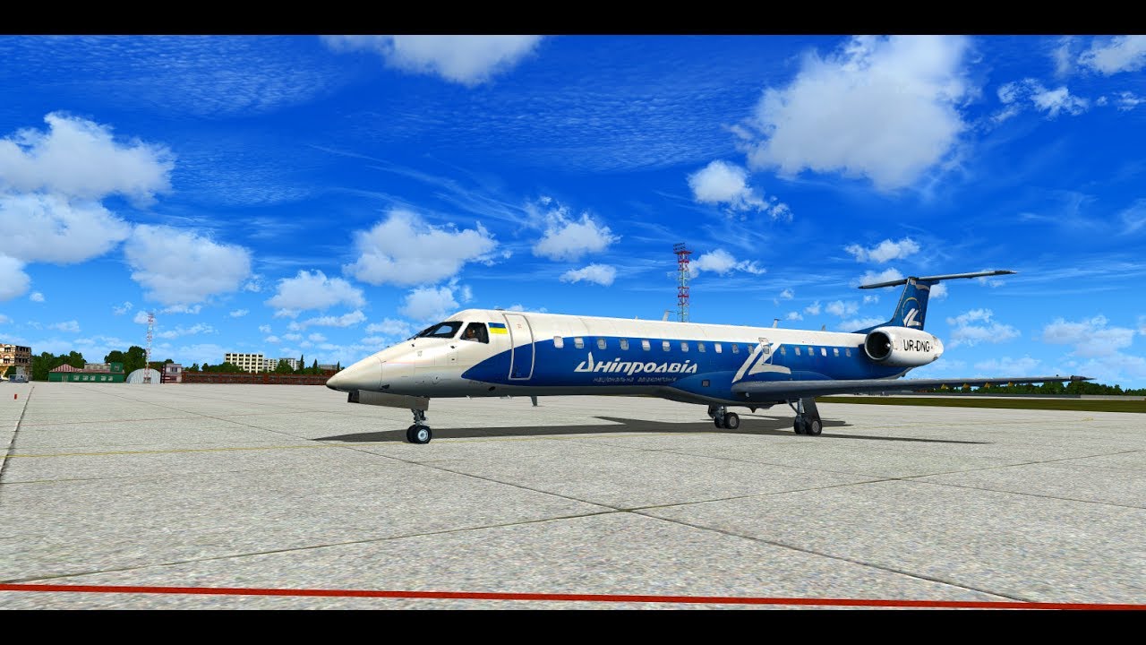 FSX | Dniproavia E145 Charter from Odesa to Rodes | START