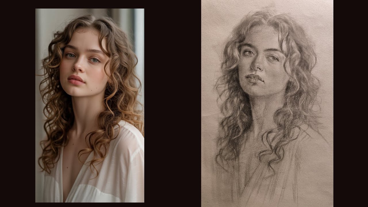 How to Draw a Realistic Portrait Step by Step | Beginner Pencil Drawing Tutorial