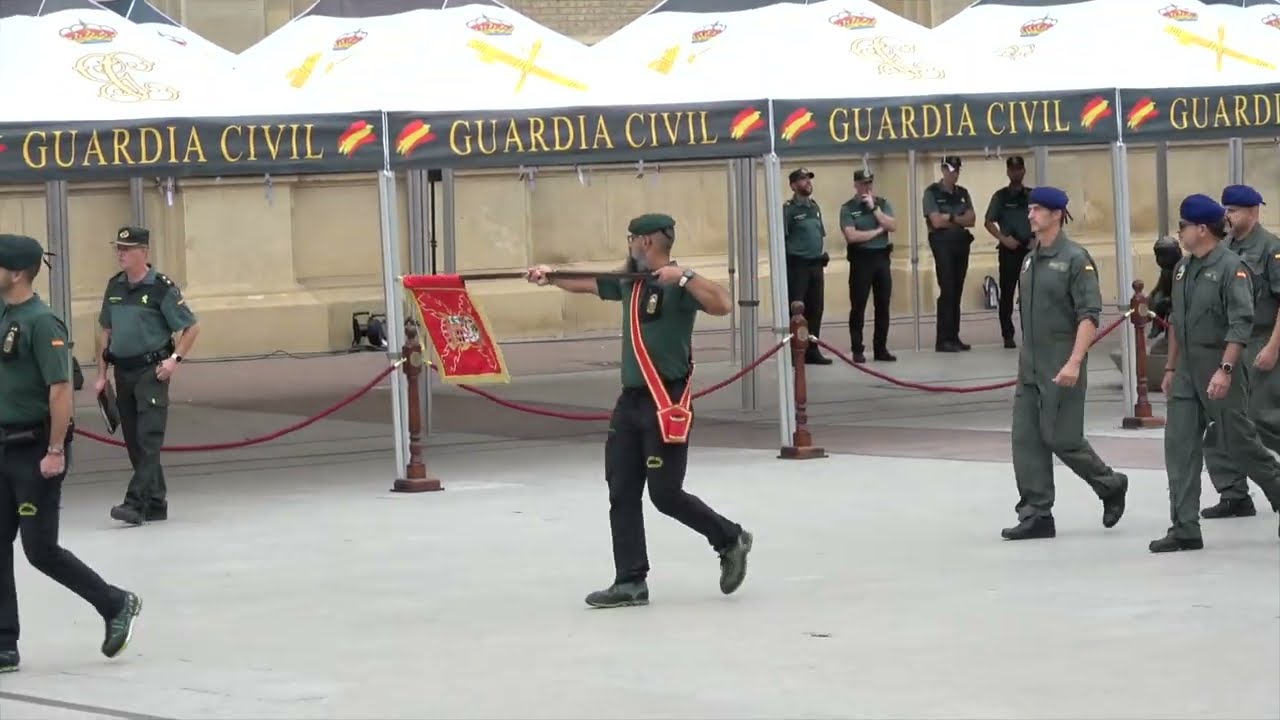 Desfile Guardia Civil en Plaza del Pilar de Zaragoza. 2 octubre 2024  (ensayo)