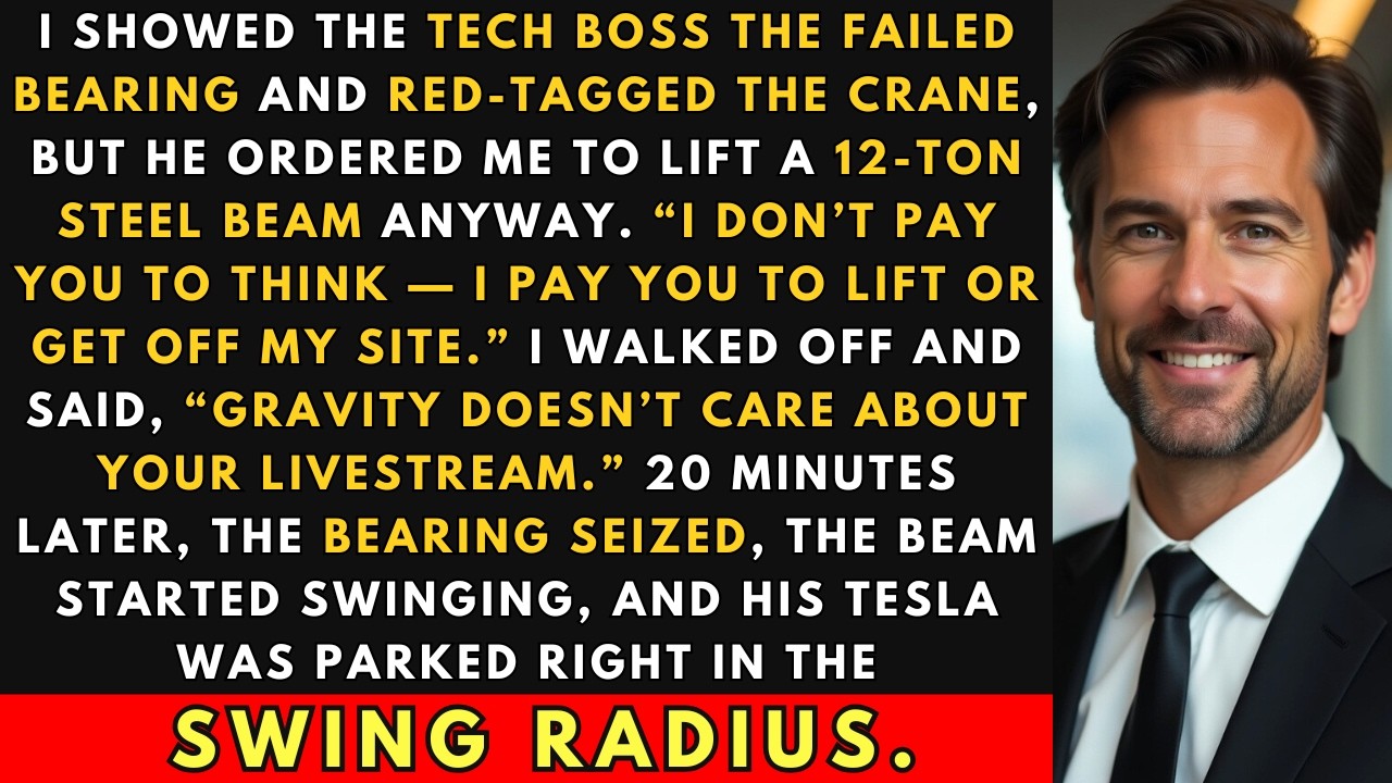 Начальник заказал 12-тонный стальной лифт с вышедшим из строя подшипником — балка раскачалась и р...