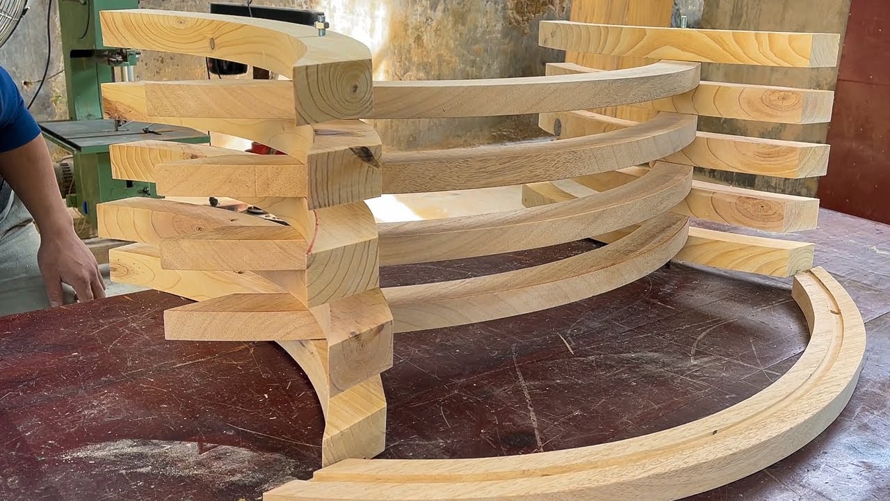 Ingenious Techniques Woodworking Workers || Rustic Large Woodworking Products Wooden Furniture
