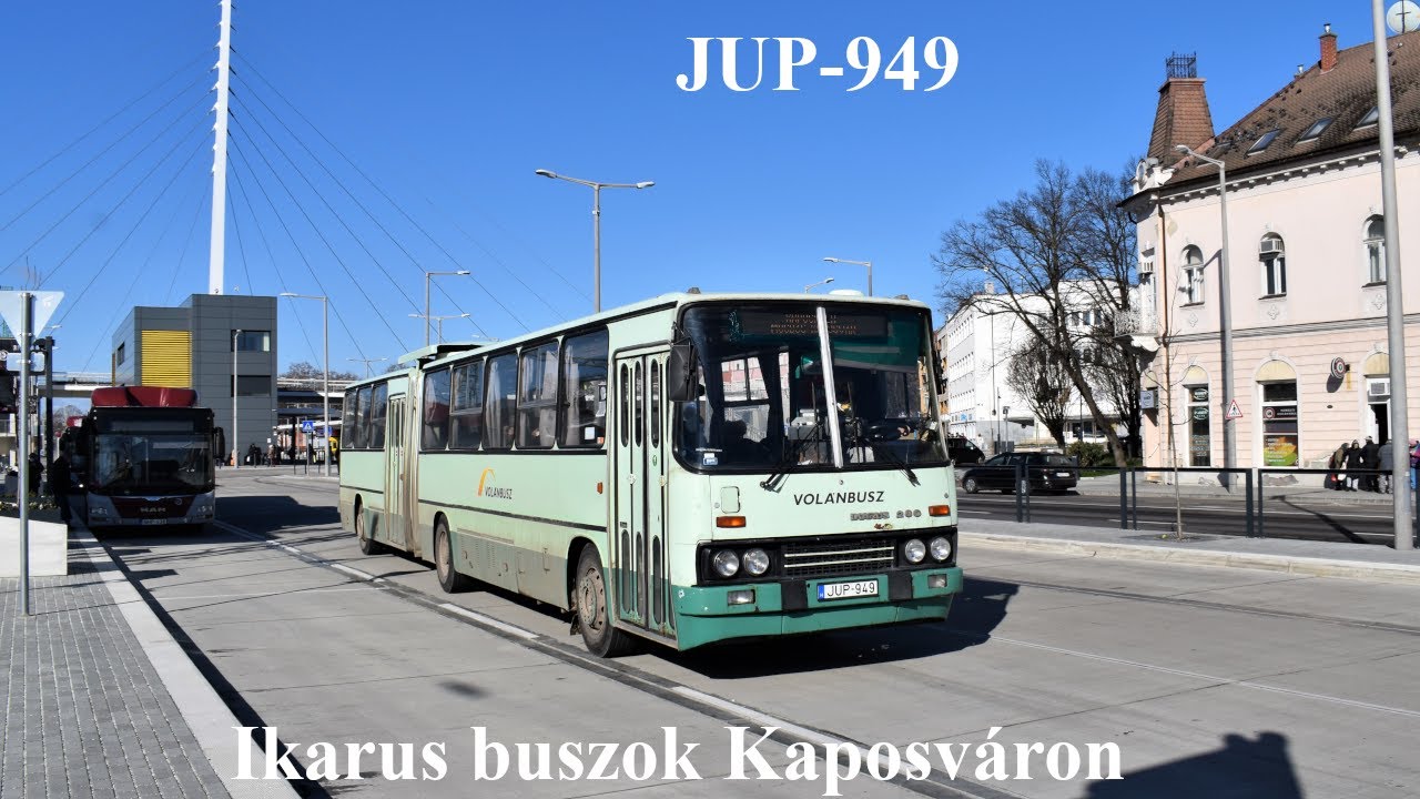 Ikarus buszok Kaposváron (JUP-949, KAY-485, 415-ösök)