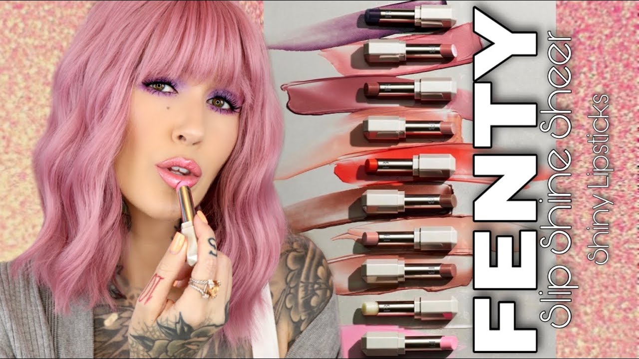 ALL 10: NEW FENTY Slip Shine Sheer Shiny Lipsticks