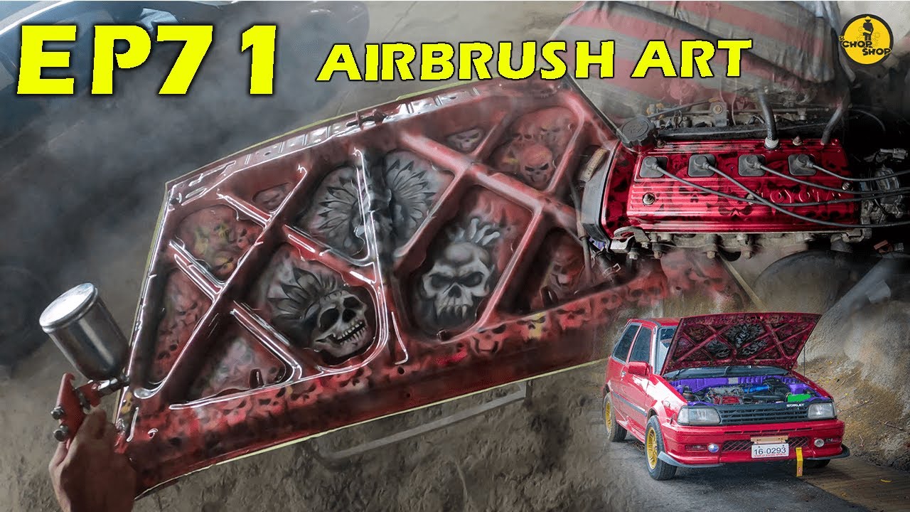 TOYOTA STARLET EP 71  Airbrush art  😍