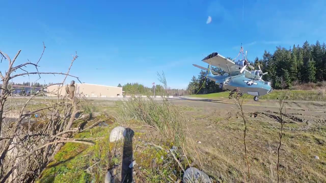 PBY touchdown and arrival in real time