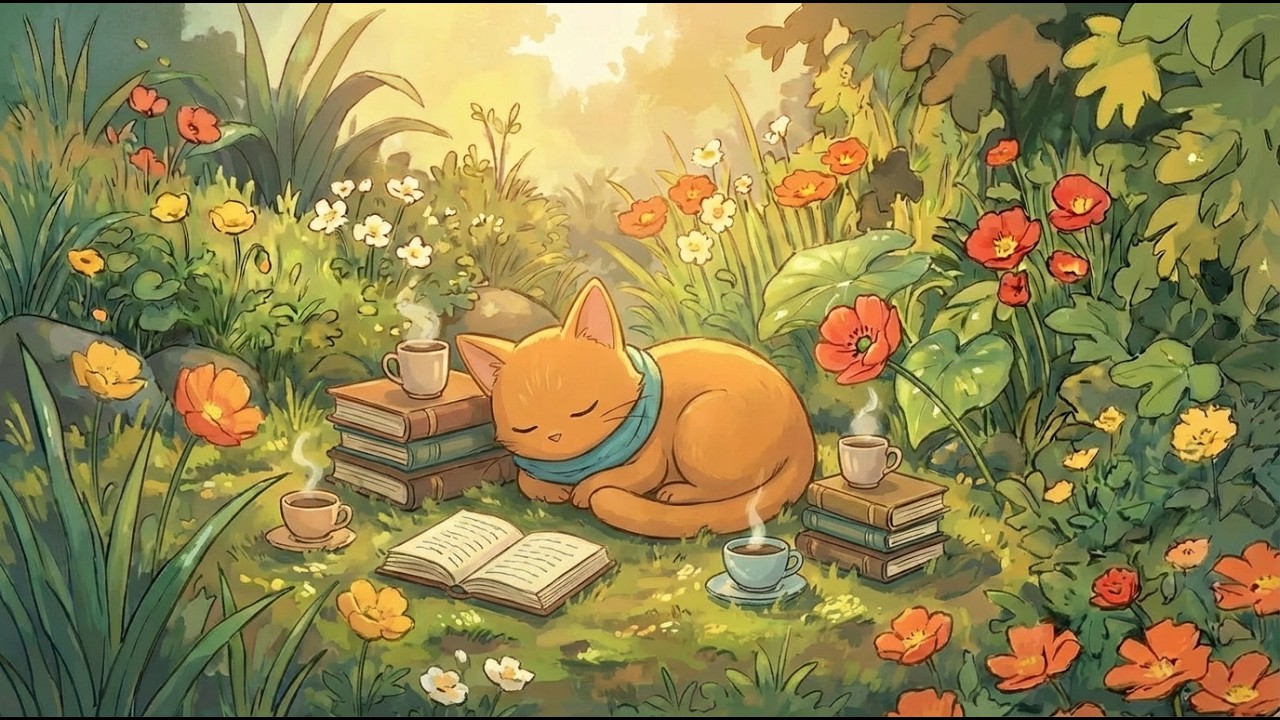 Just Relax 🌸 Cozy Spring Garden Lofi for Study & Focus — 3 Hours