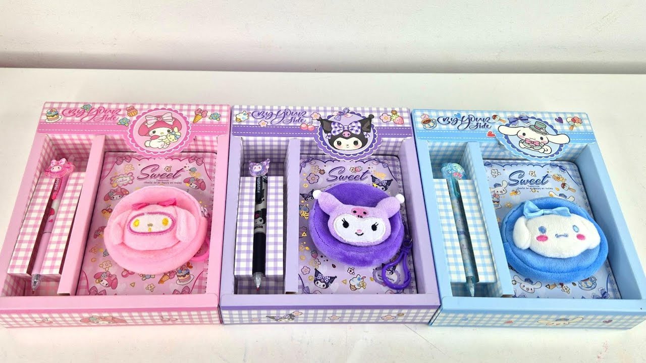 SANRIO Gift Box Unboxing🎀 | Kuromi, My Melody & Cinnamoroll SO CUTE!