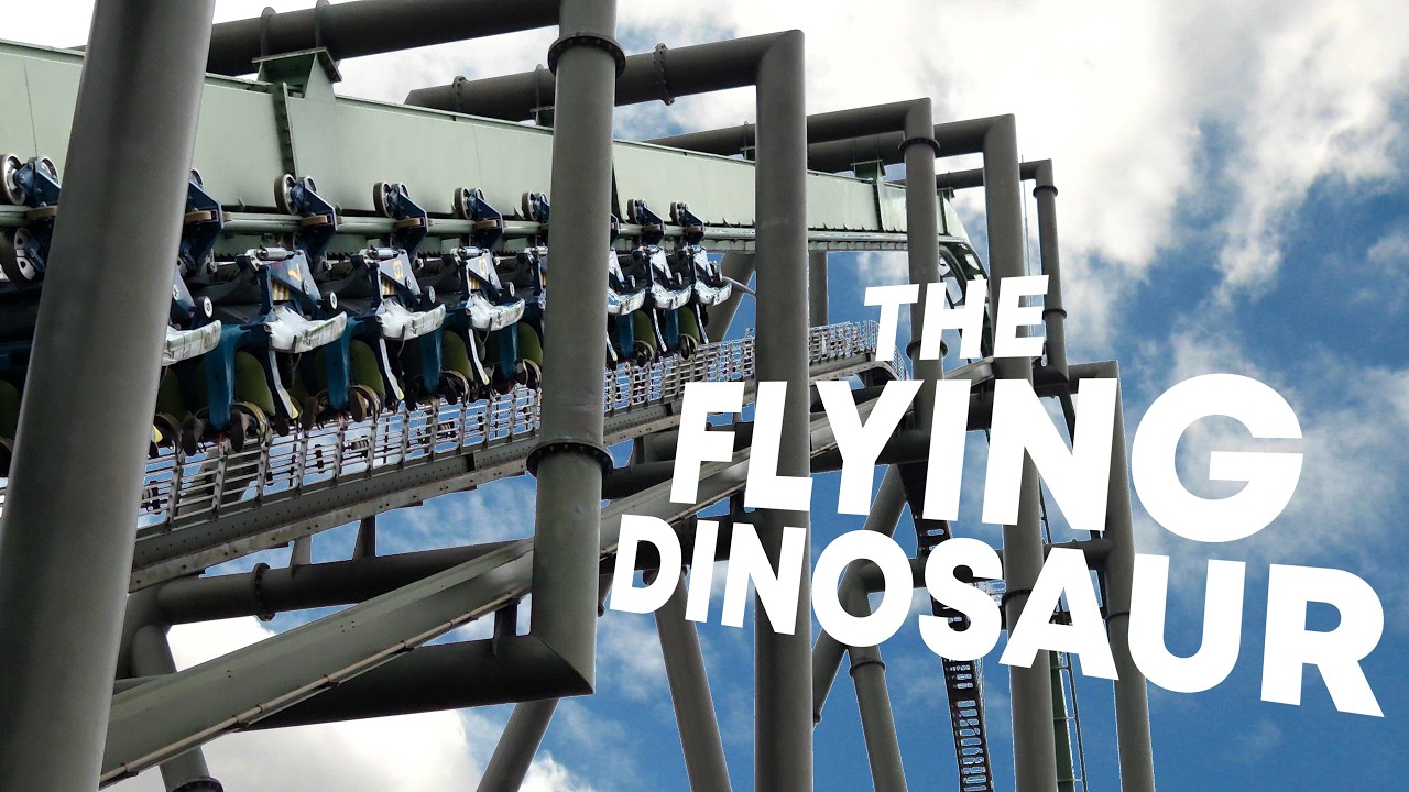 THE FLYING DINOSAUR | 4k60fps Offride Shots | Universal Studios Japan