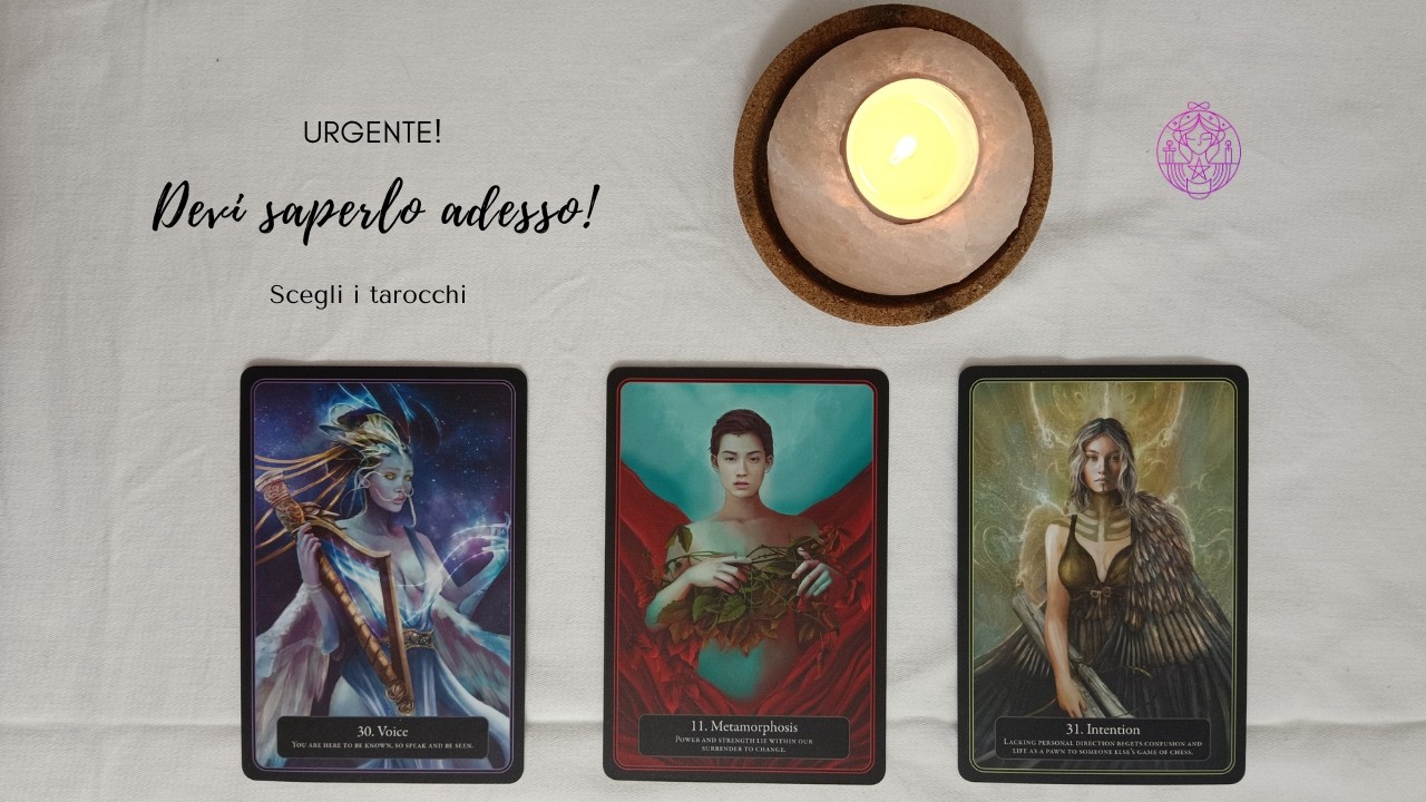 🕯 Cosa devi sapere in questa situazione? 🔮 Scegli i tarocchi