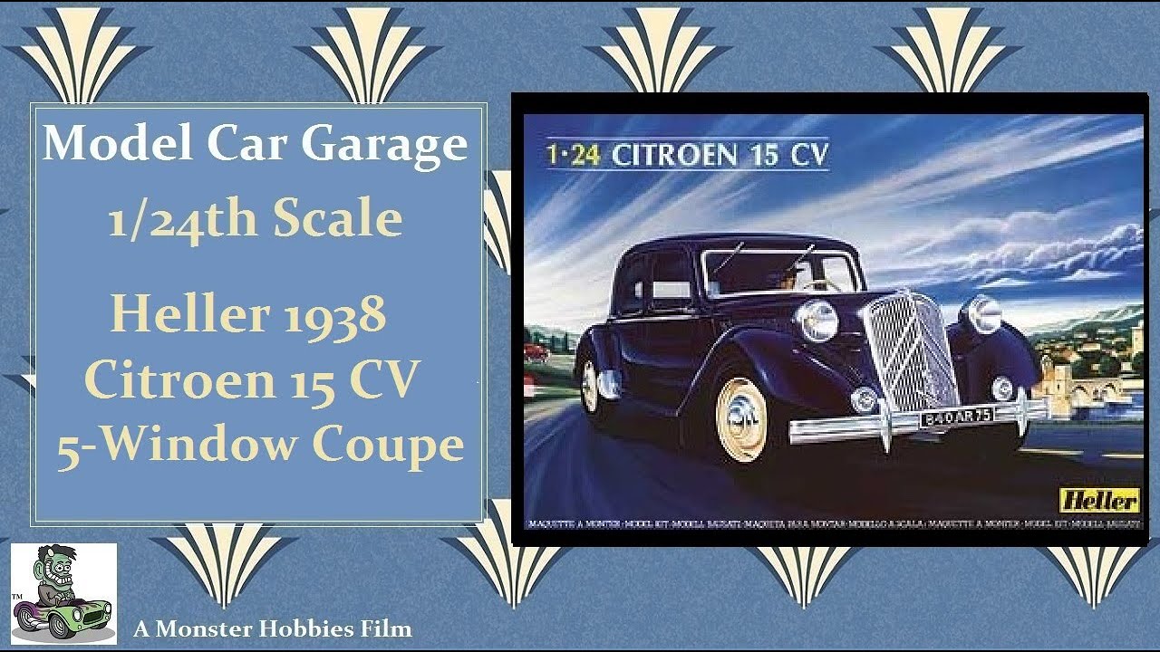Model Car Garage - 1938 Citroen 15 CV Traction Avant Model Kit By Heller - A Model Car Unboxing