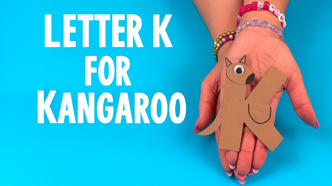 DIY Letter K for Kangaroo Craft | Fun Alphabet Animal Craft for Kids 