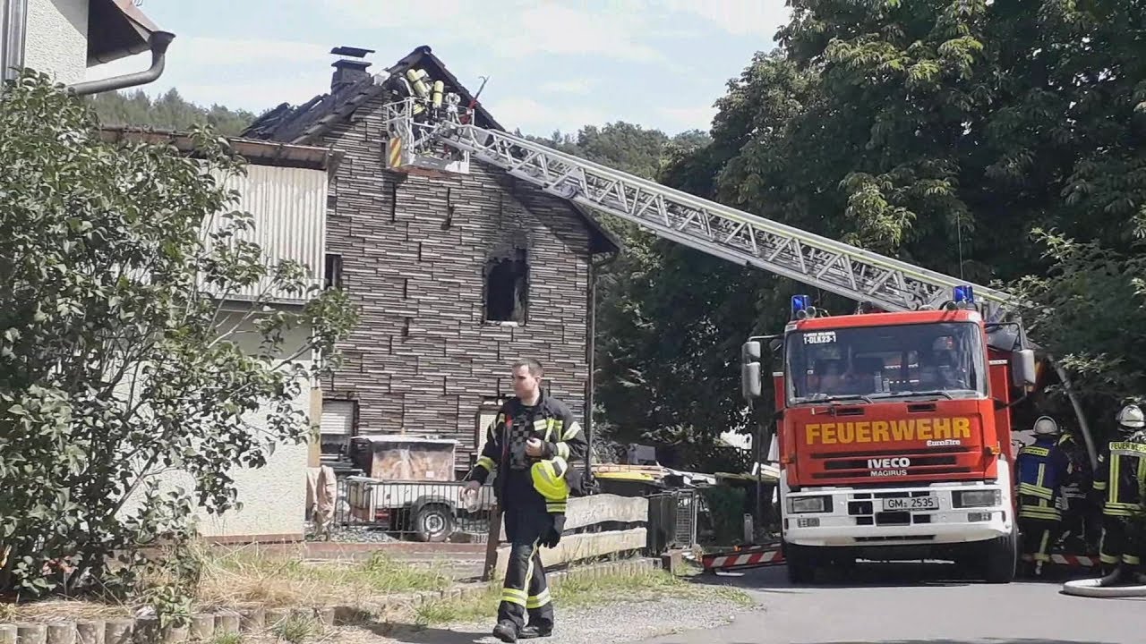 Dachstuhlbrand in Windeck-Dreisel am 11.08.19
