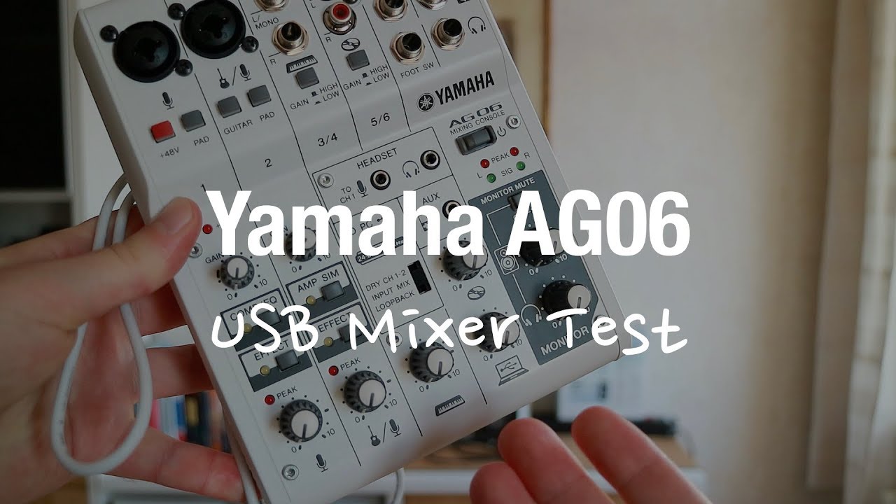 Yamaha AG06 Mehrzweckmixer (USB Audio Interface Test)