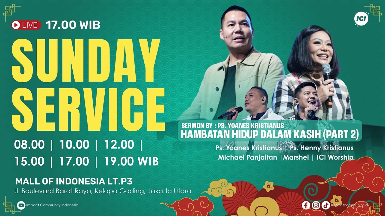 [LIVE] #2 IMPACT COMMUNITY INDONESIA | 01 FEB 2026 | 16.45 | HAMBATAN HIDUP DALAM KASIH (PART 2)