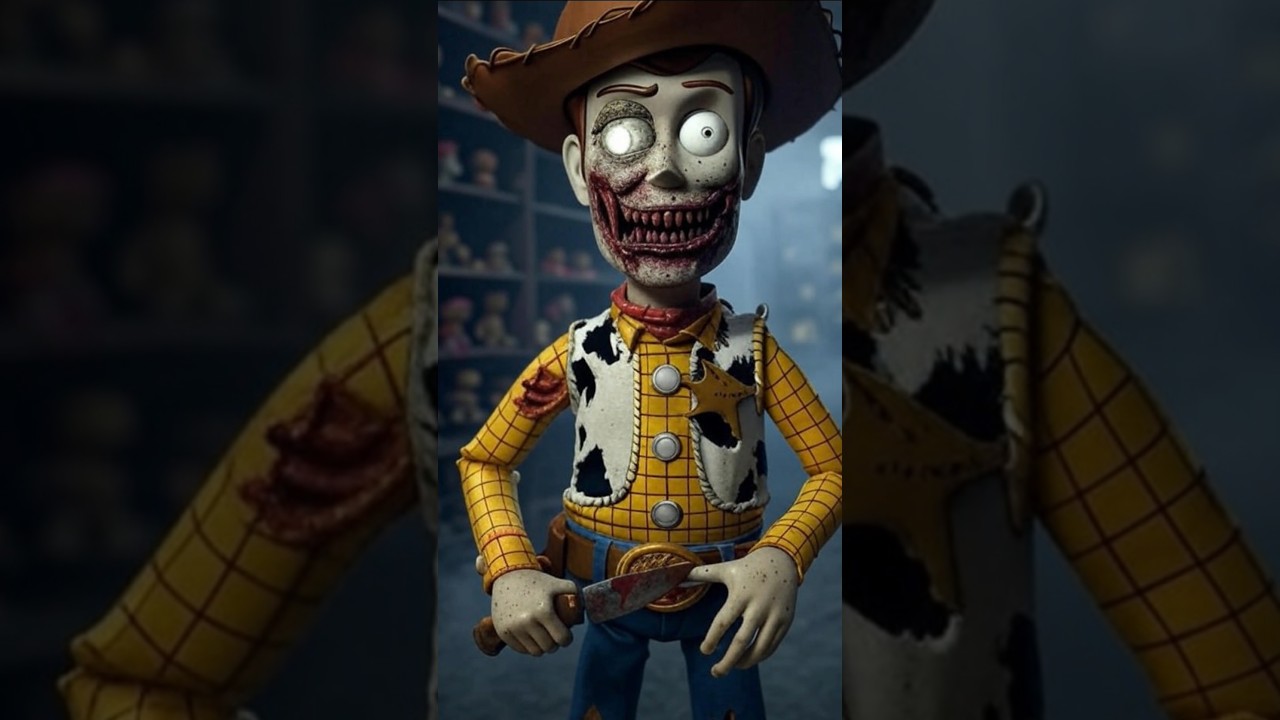 Toy Story, Woody, Jessie & Buzz Horror Version 😱 |  Toy Story Cartoon Video |👻