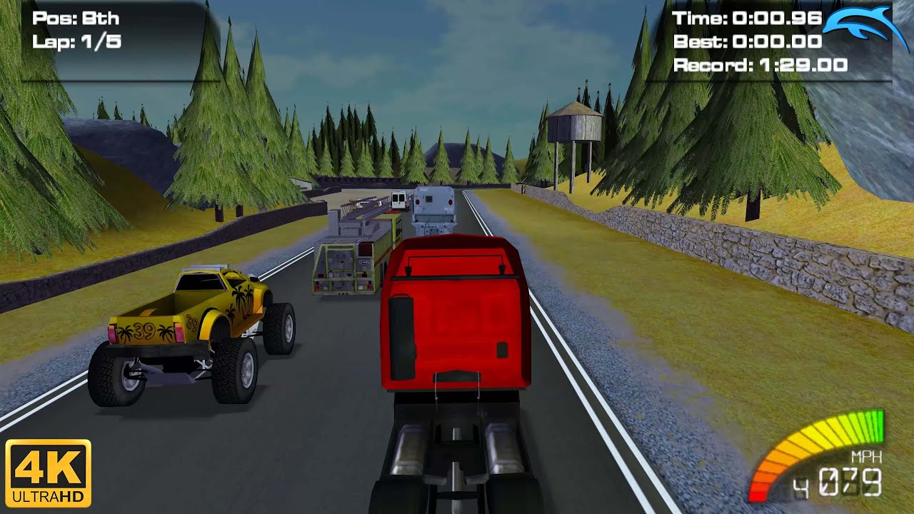 Truck Racer - Wii Gameplay 4k 2160p (DOLPHIN)