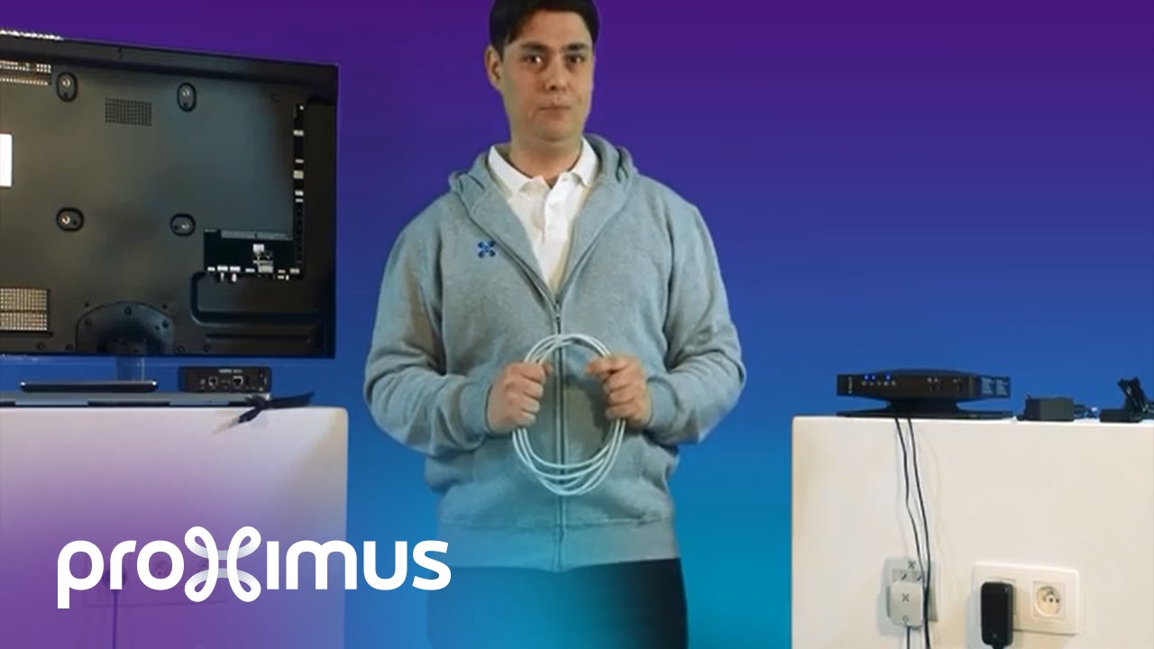 Je TV Box op je modem via ethernet kabel aansluiten