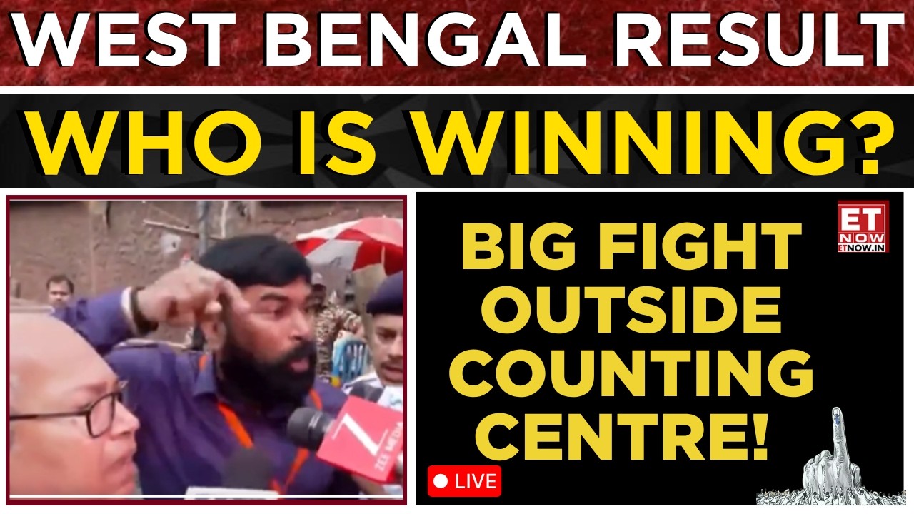 Kolkata Clash: TMC vs BJP Agents Fight Outside Bhawanipur Counting Centre | Breaking News | ET Now