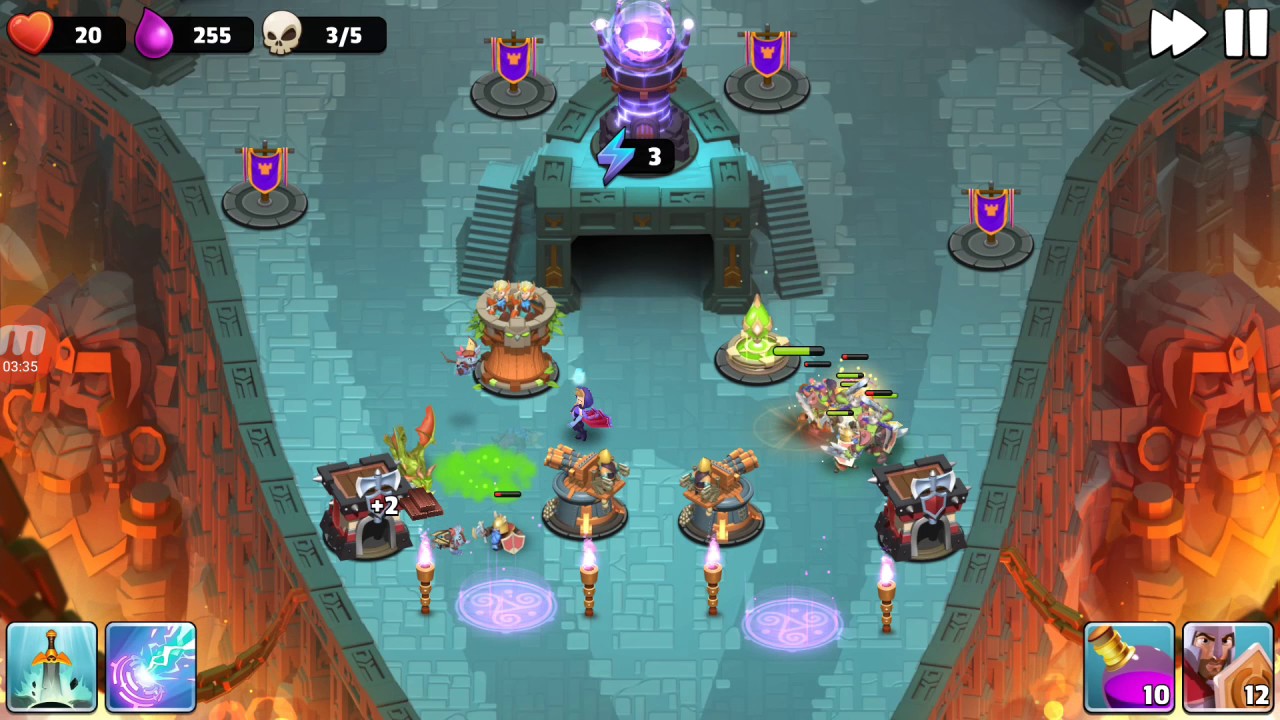 Castle Creeps TD - Chapter 7 Level 27-Mountainheart 3 Stars