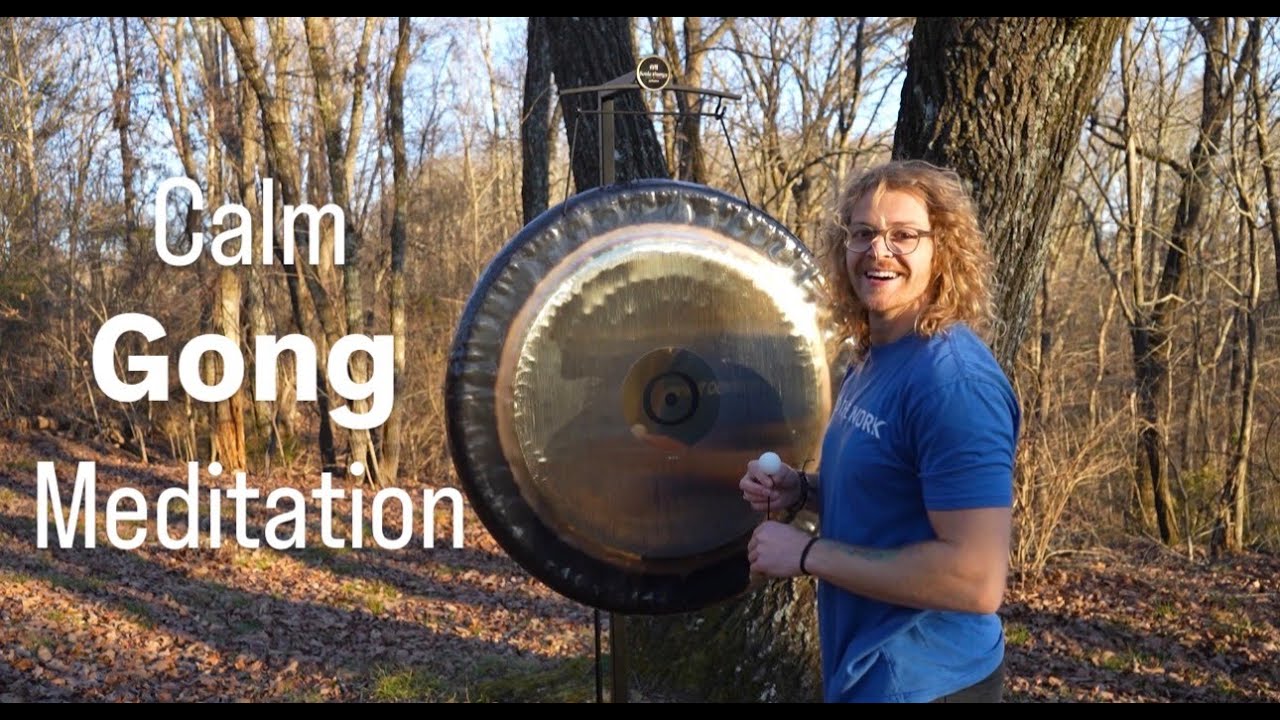 10 minute Calm Gong Meditation/ Sound Healing-  Paiste Sun Gong Music (headphones recommended)