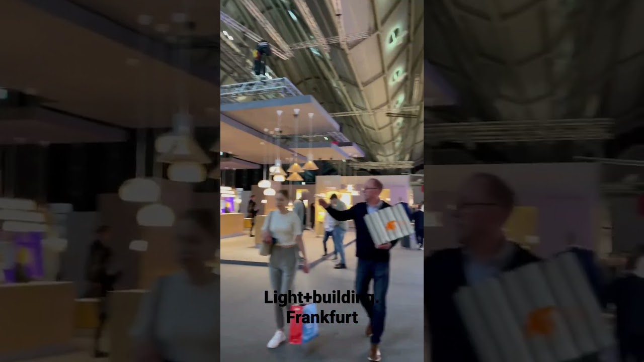 Exhibition Light+ building. Frankfurt #shorts #frankfurt #light #building #lightbuildings