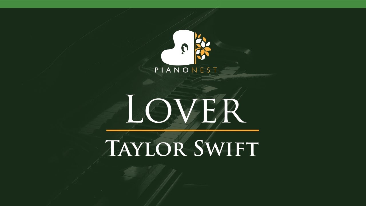 Taylor Swift - Lover - LOWER Key (Piano Karaoke / Sing Along)