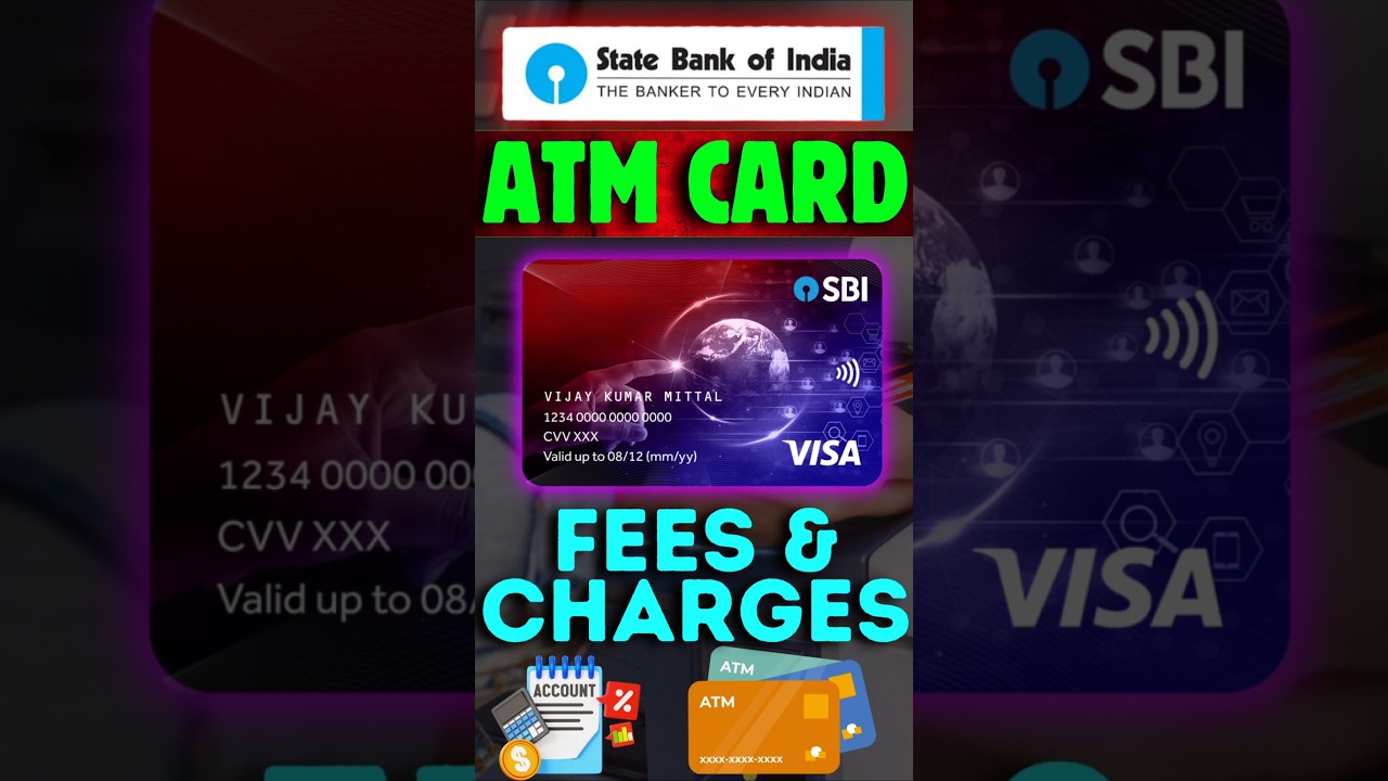 SBI Debit Card Issuance Charges || SBI ATM Card fee and Charges