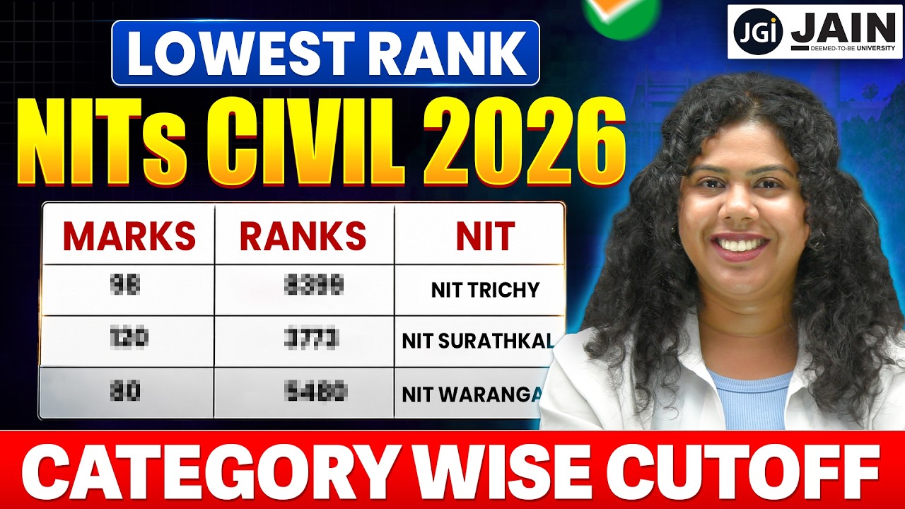 ALL NITs Civil Engineering Cutoff 2026 📊  | Category Wise Closing Ranks | JoSAA 2026 | Btech360