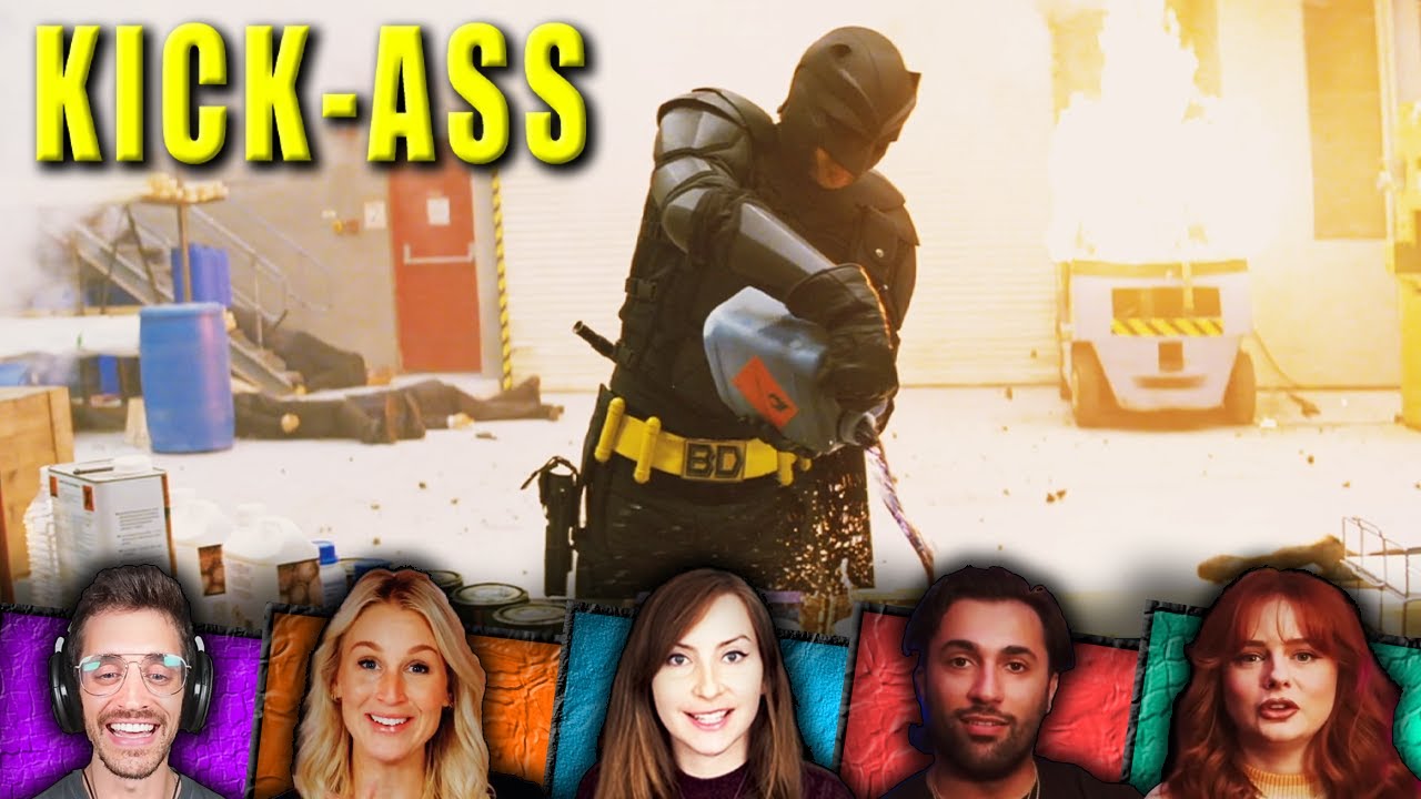 Reactors Reactions to BIG DADDY DESTROYS WAREHOUSE | Kick-Ass (2010)